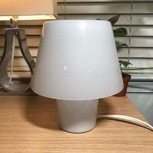 White Glass IKEA Table Lamp